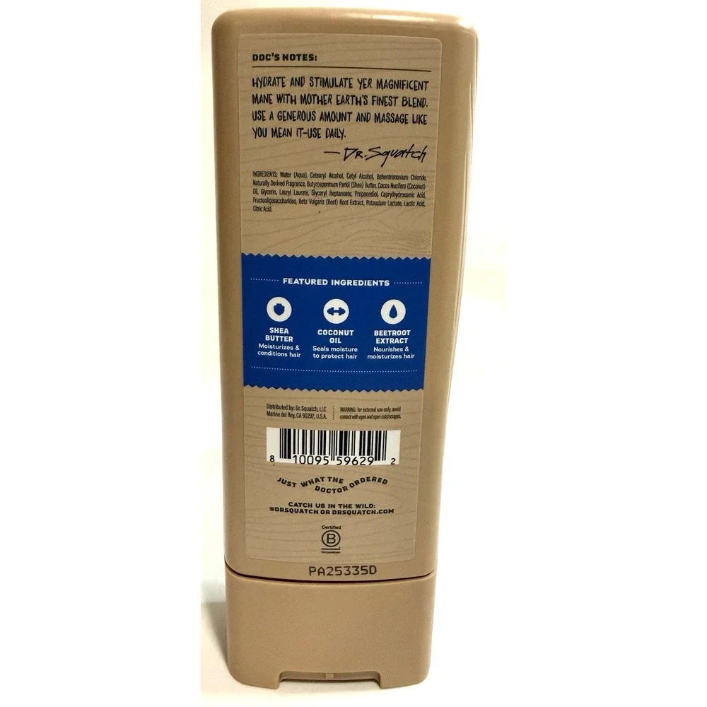 Dr. Squatch Men's Natural  Moisturizing Conditioner Fresh Falls Hair Care 11 oz